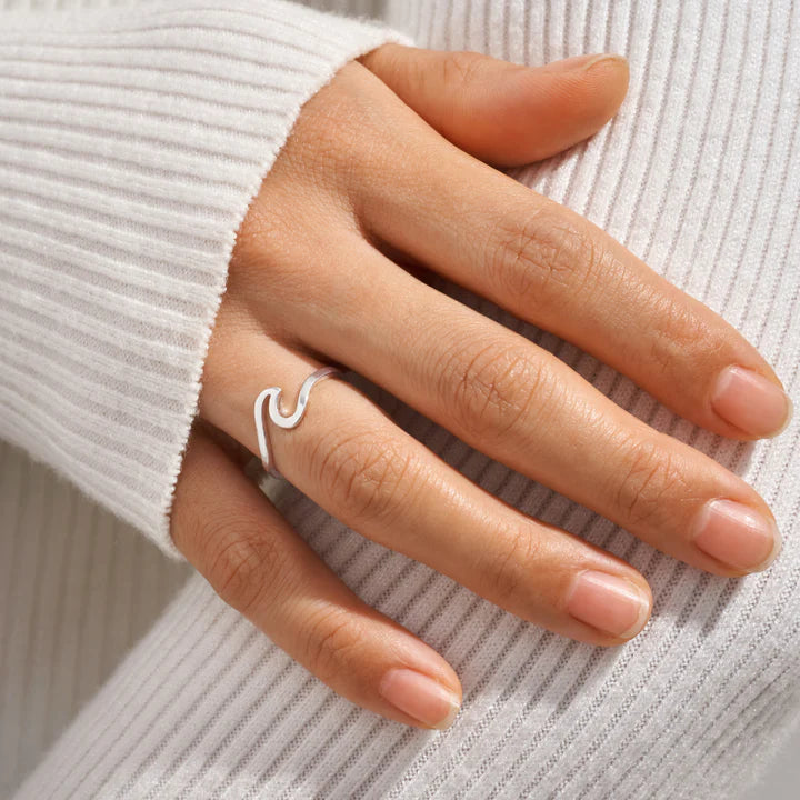 Silver Wave Ring