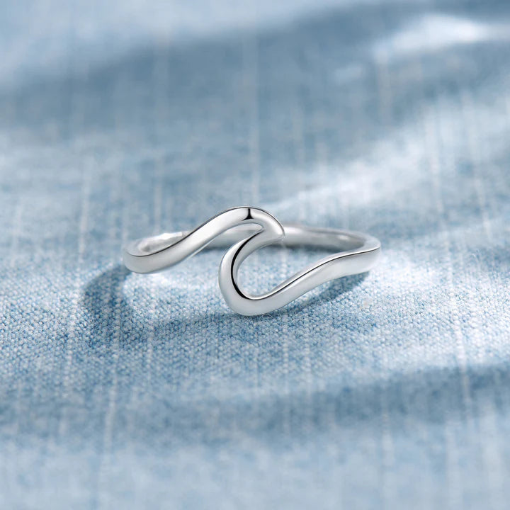 Silver Wave Ring